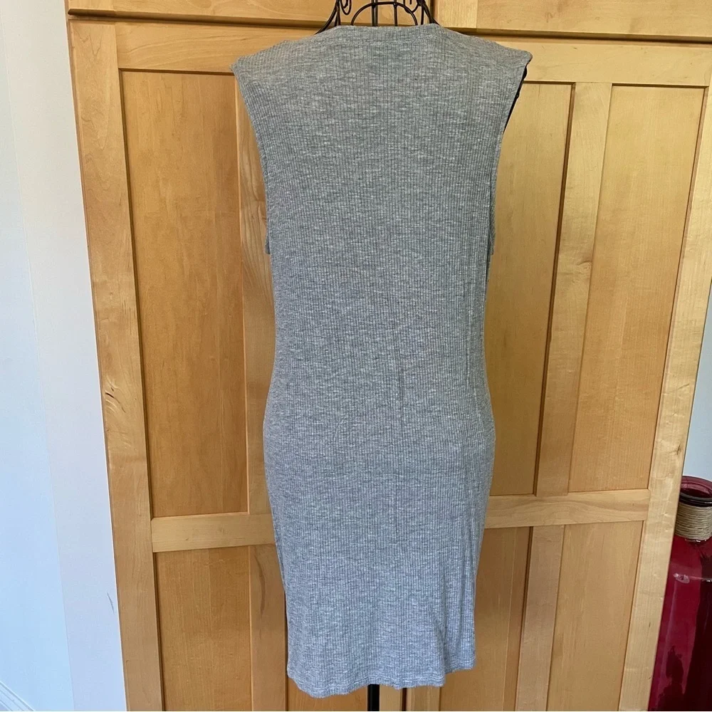 The Moon grey stretchy sleeveless cutout Dress size Medium - Picture 4 of 9